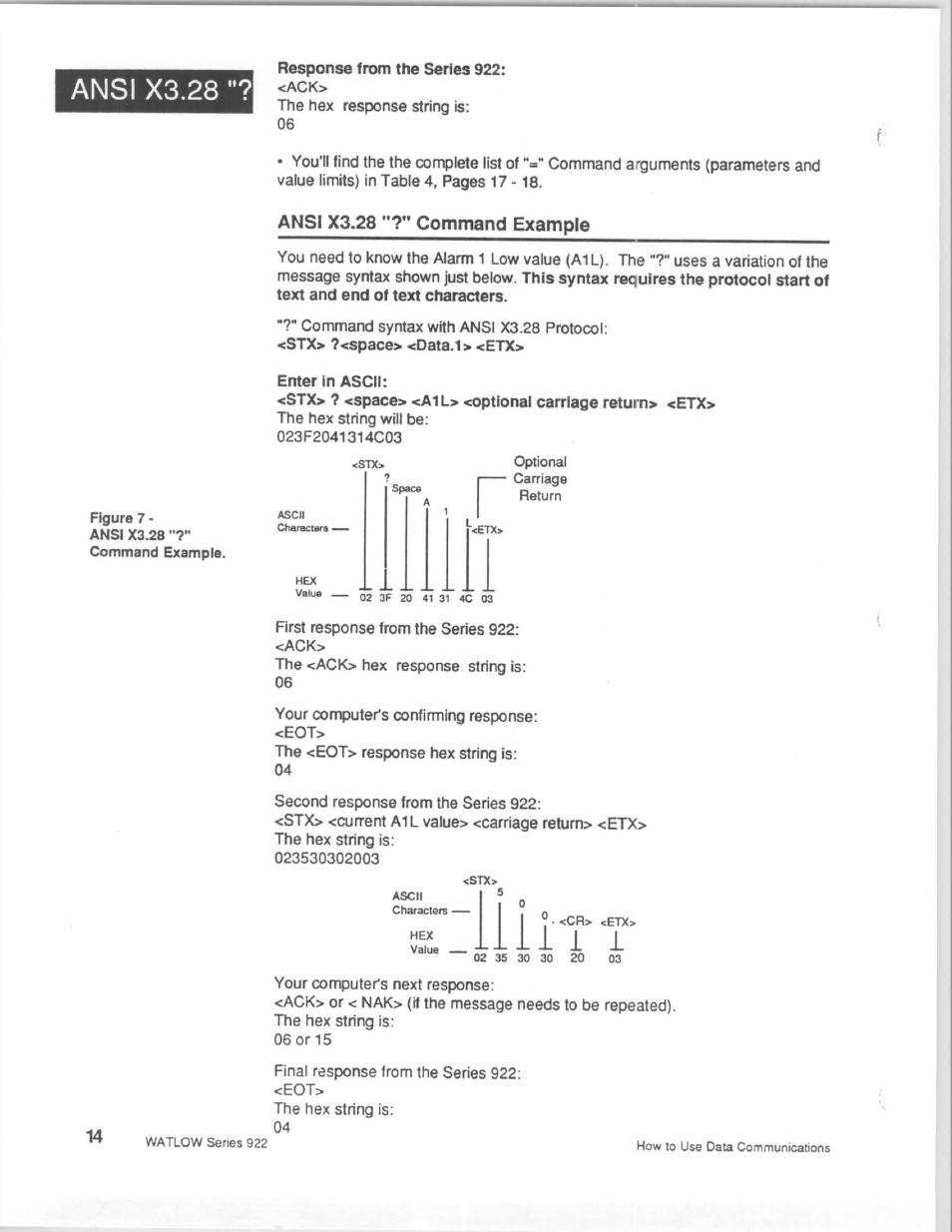 Watlow Series 922 Retrofit User Manual | Page 114 / 127