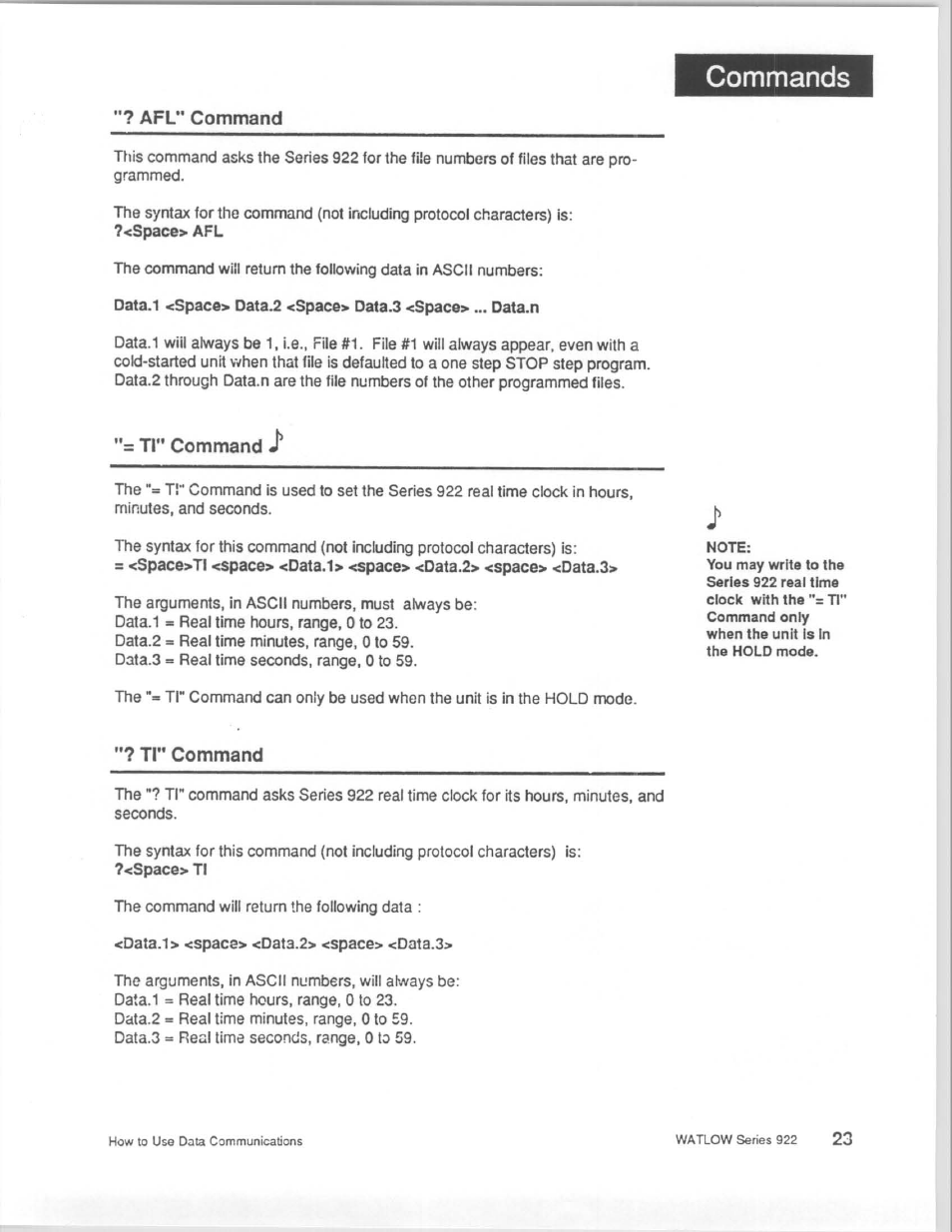 Watlow Series 922 Retrofit User Manual | Page 123 / 127