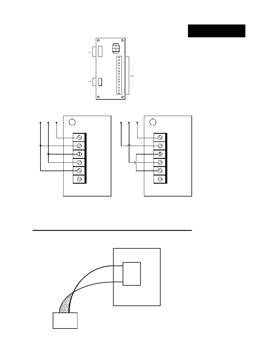 Event board, Event output board, External event/alarm board information | Figure 25, External board control power, Figure 26, Ribbon cable connector to series 922, Figure 27 | Watlow Series 922 Retrofit User Manual | Page 41 / 127