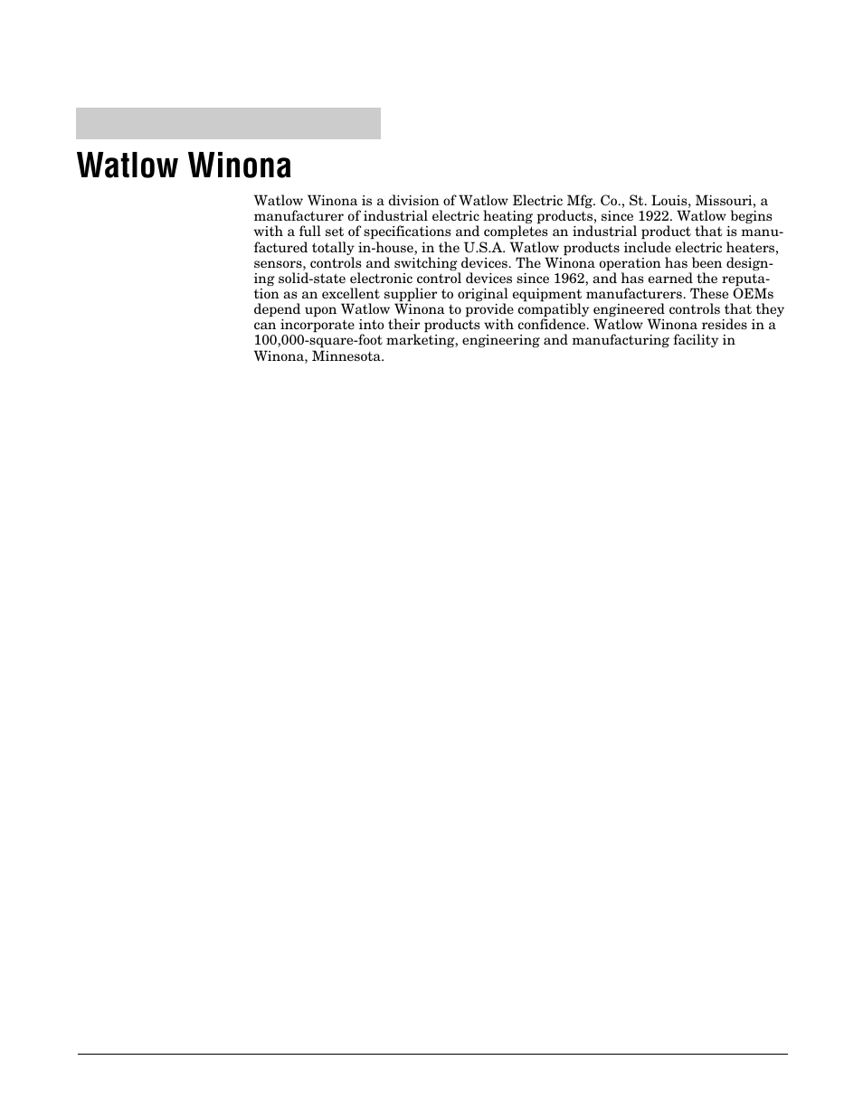 Watlow winona | Watlow Series 93 User Manual | Page 51 / 52