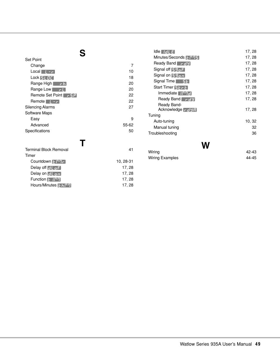 Watlow Series 935A User Manual | Page 51 / 68
