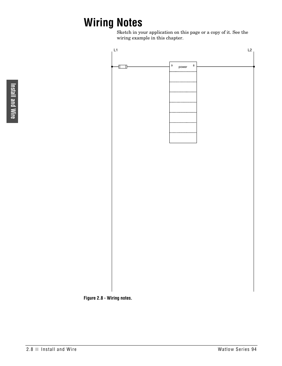 Wiring notes, Install and wire | Watlow Series 94 User Manual | Page 14 / 40