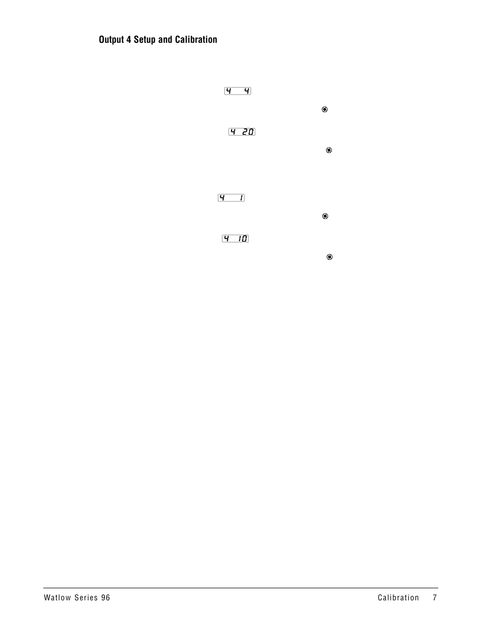 Watlow Series 96 Calibration Manual, 1/16 DIN Temperature Controller User Manual | Page 7 / 12