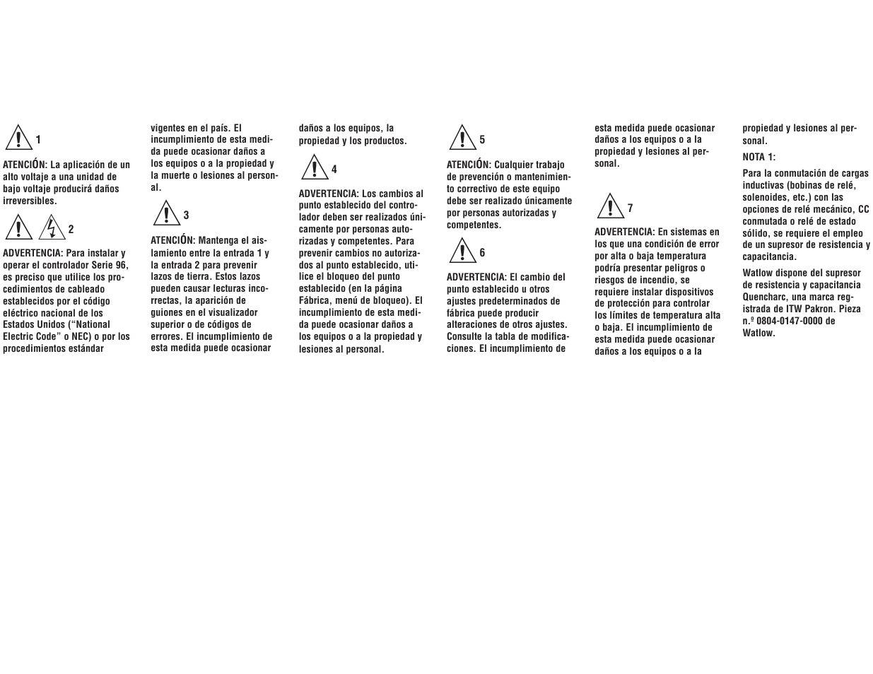 Watlow Series 96 User Manual | Page 21 / 21