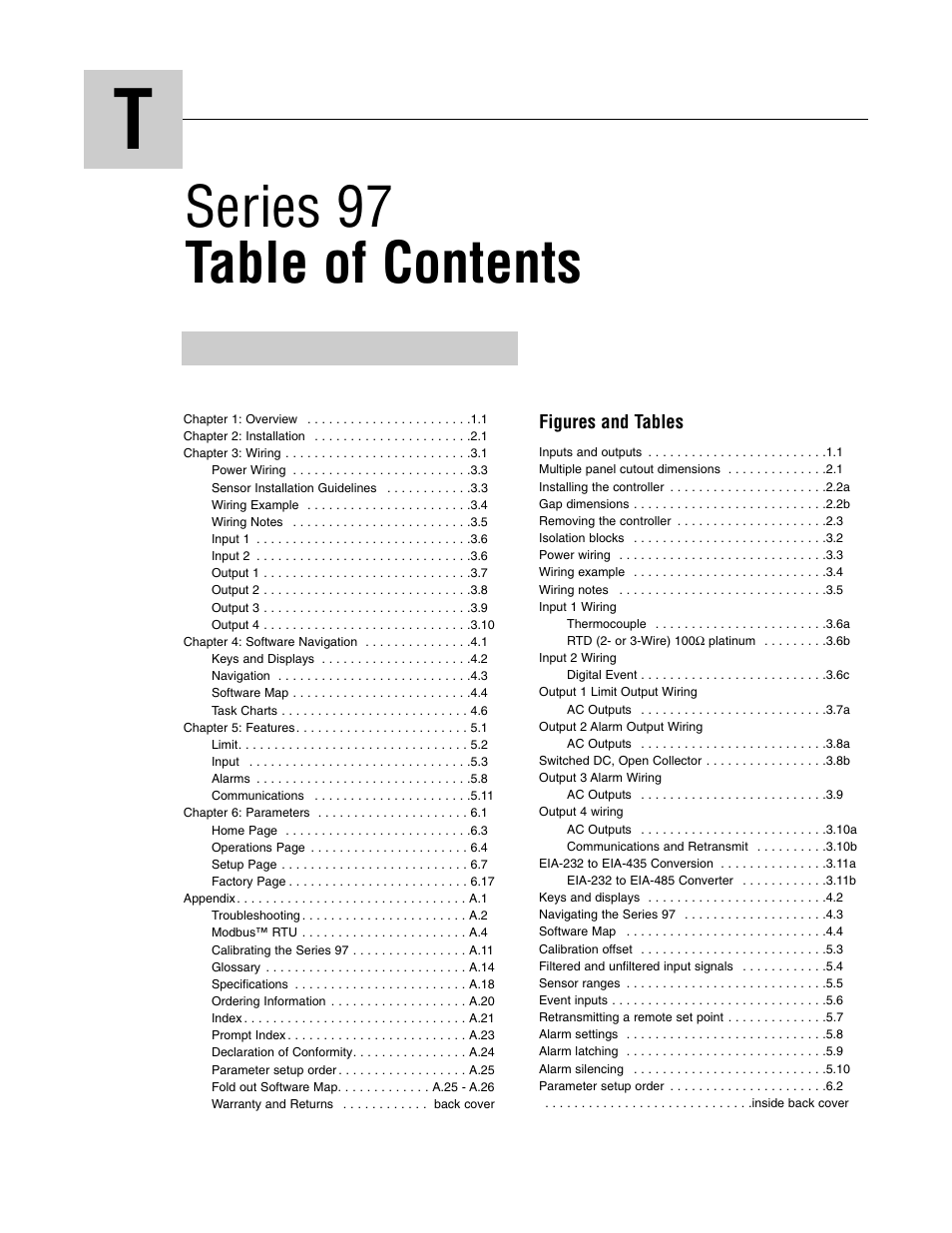 Watlow Series 97 User Manual | Page 3 / 88
