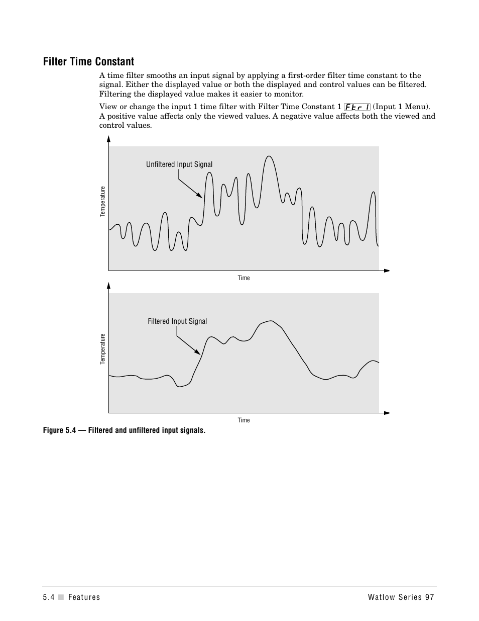 Filter time constant | Watlow Series 97 User Manual | Page 32 / 88