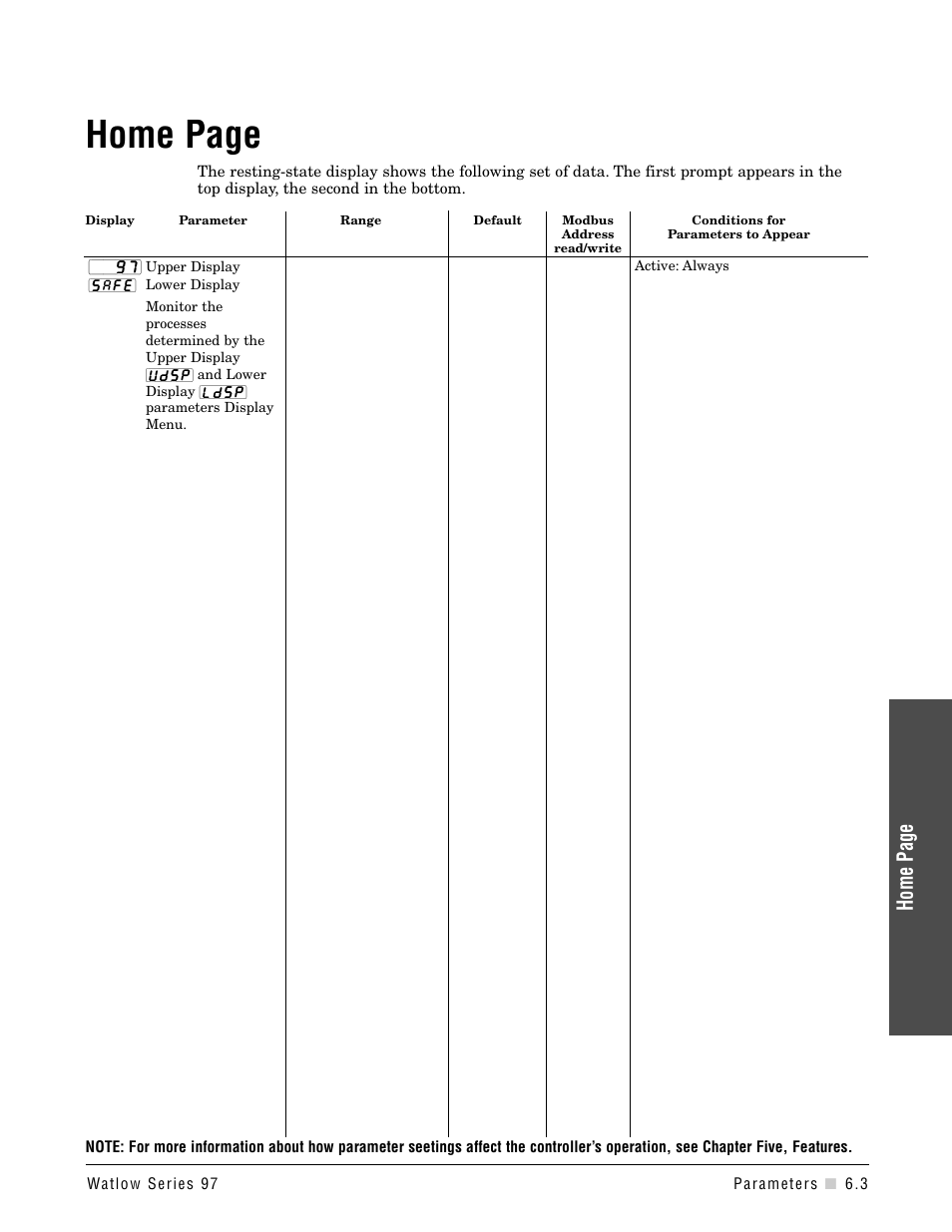 Home page | Watlow Series 97 User Manual | Page 43 / 88