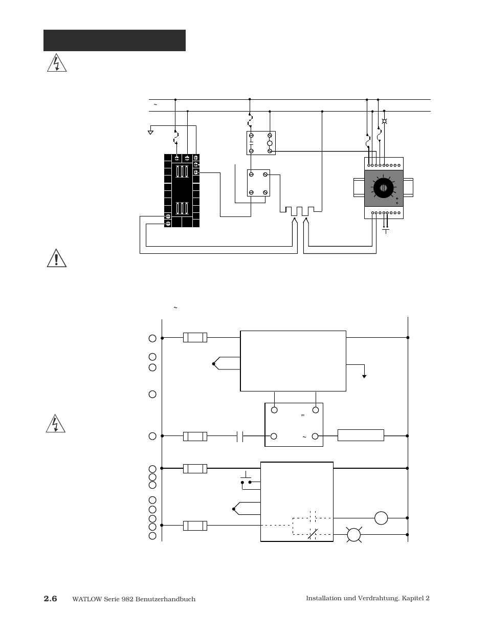 Verdrahtungsbeispiel, Abb. 2.6 - system- verdrahtungs- beispiel | Watlow Series 984 User Manual | Page 16 / 128