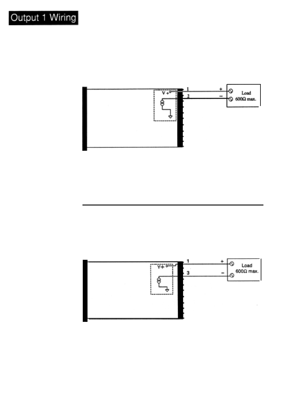 2oma, output 1 wiring, O-2oma, output 1 wiring | Watlow Series 985 User Manual | Page 18 / 47