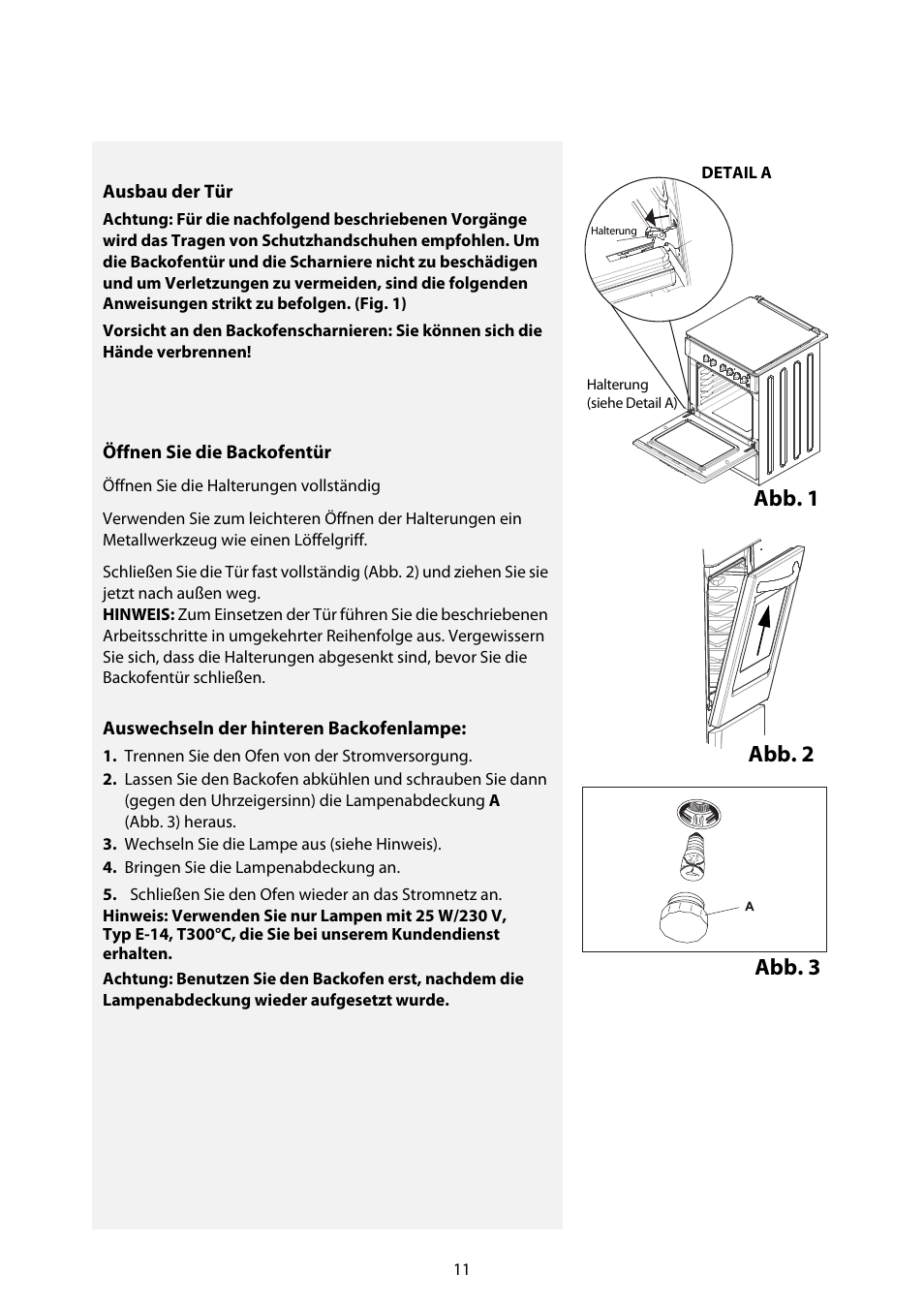 Abb. 1 abb. 2, Abb. 3 | Whirlpool ACM812 User Manual | Page 10 / 39