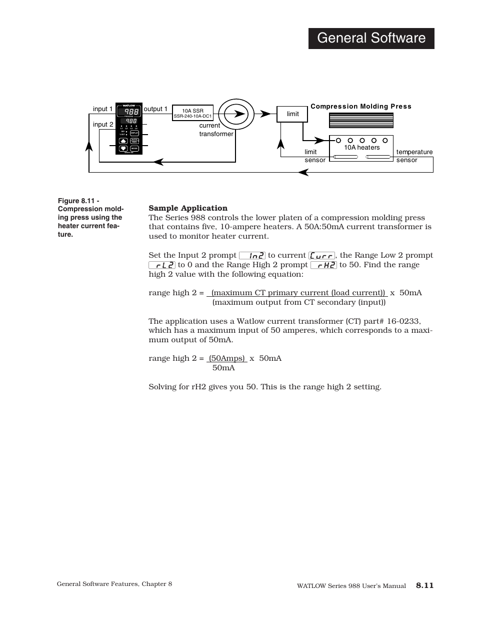 General software | Watlow Series 988 User Manual | Page 127 / 153