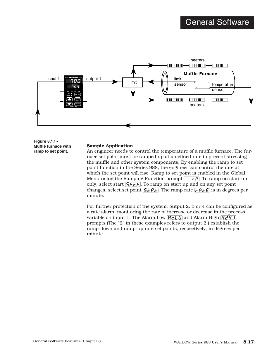 General software | Watlow Series 988 User Manual | Page 133 / 153