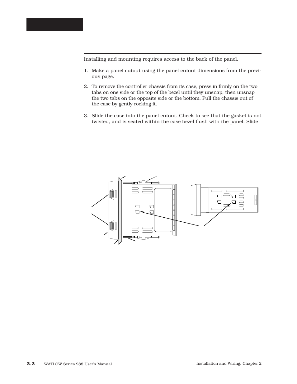 Installing the series 988, Installation | Watlow Series 988 User Manual | Page 12 / 163