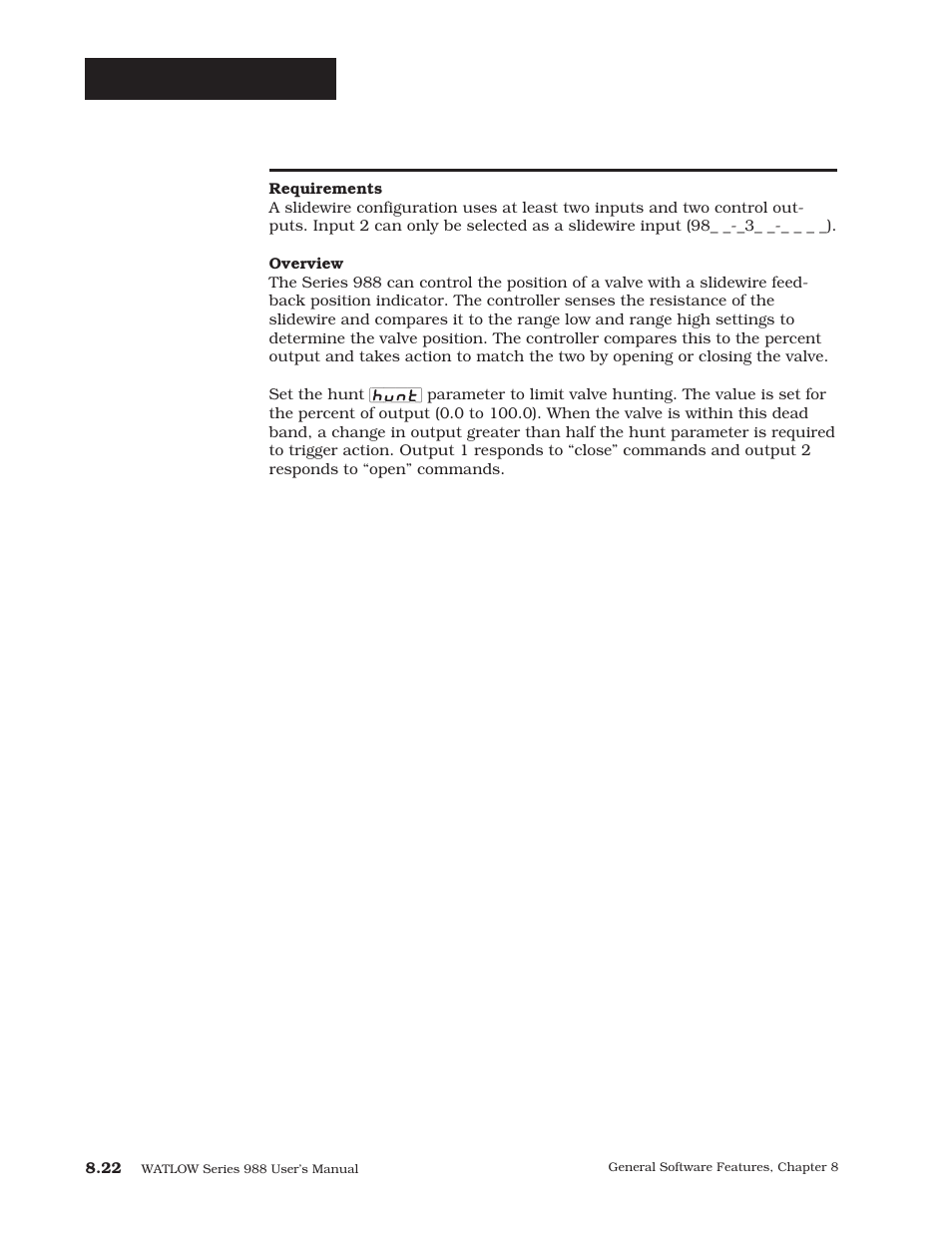 Slidewire feedback, General software | Watlow Series 988 User Manual | Page 136 / 163