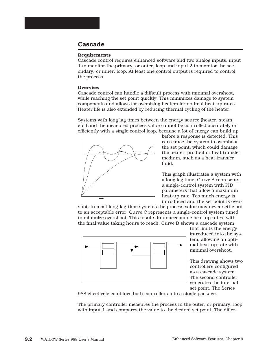Cascade, Enhanced software | Watlow Series 988 User Manual | Page 139 / 163