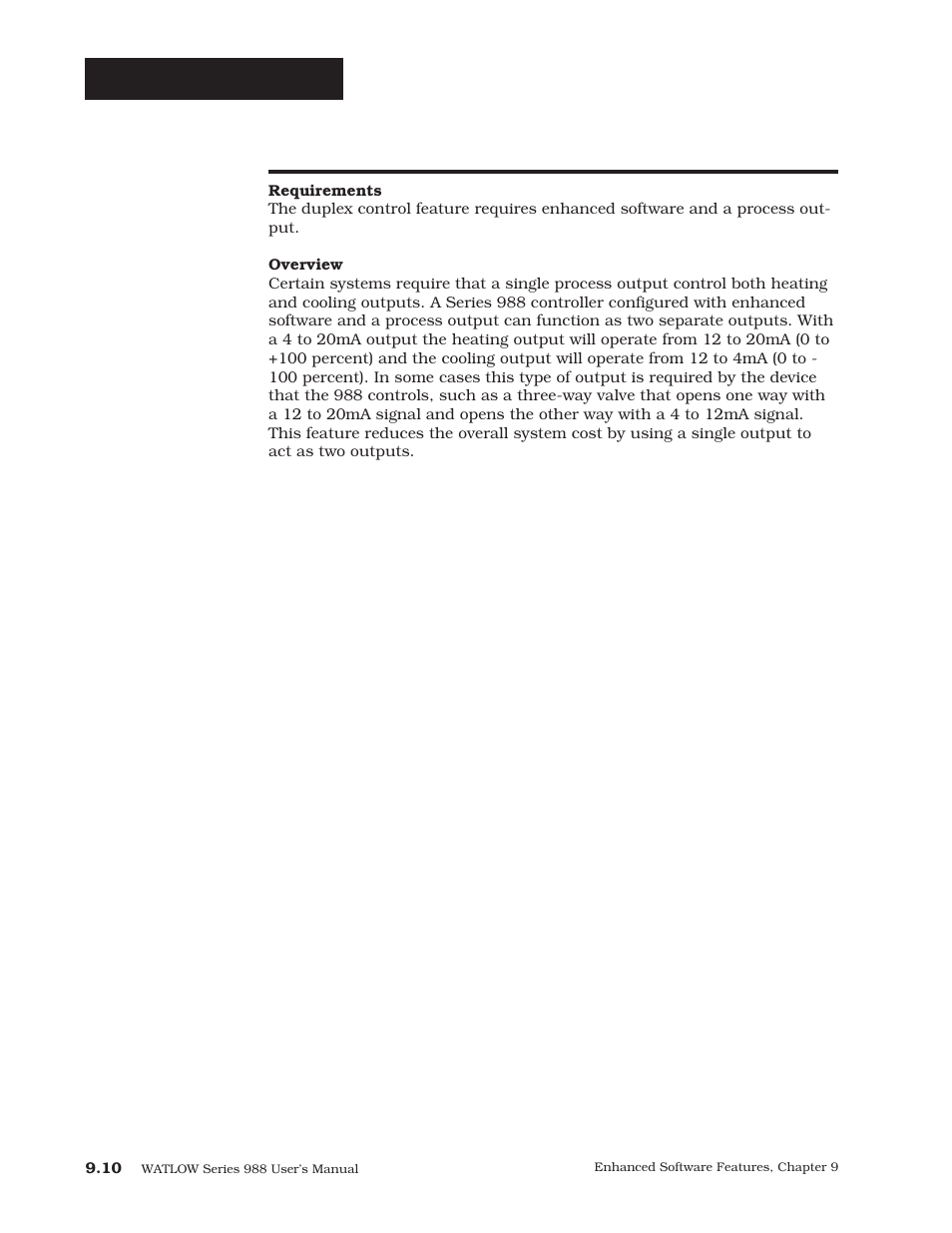 Duplex, Enhanced software | Watlow Series 988 User Manual | Page 147 / 163