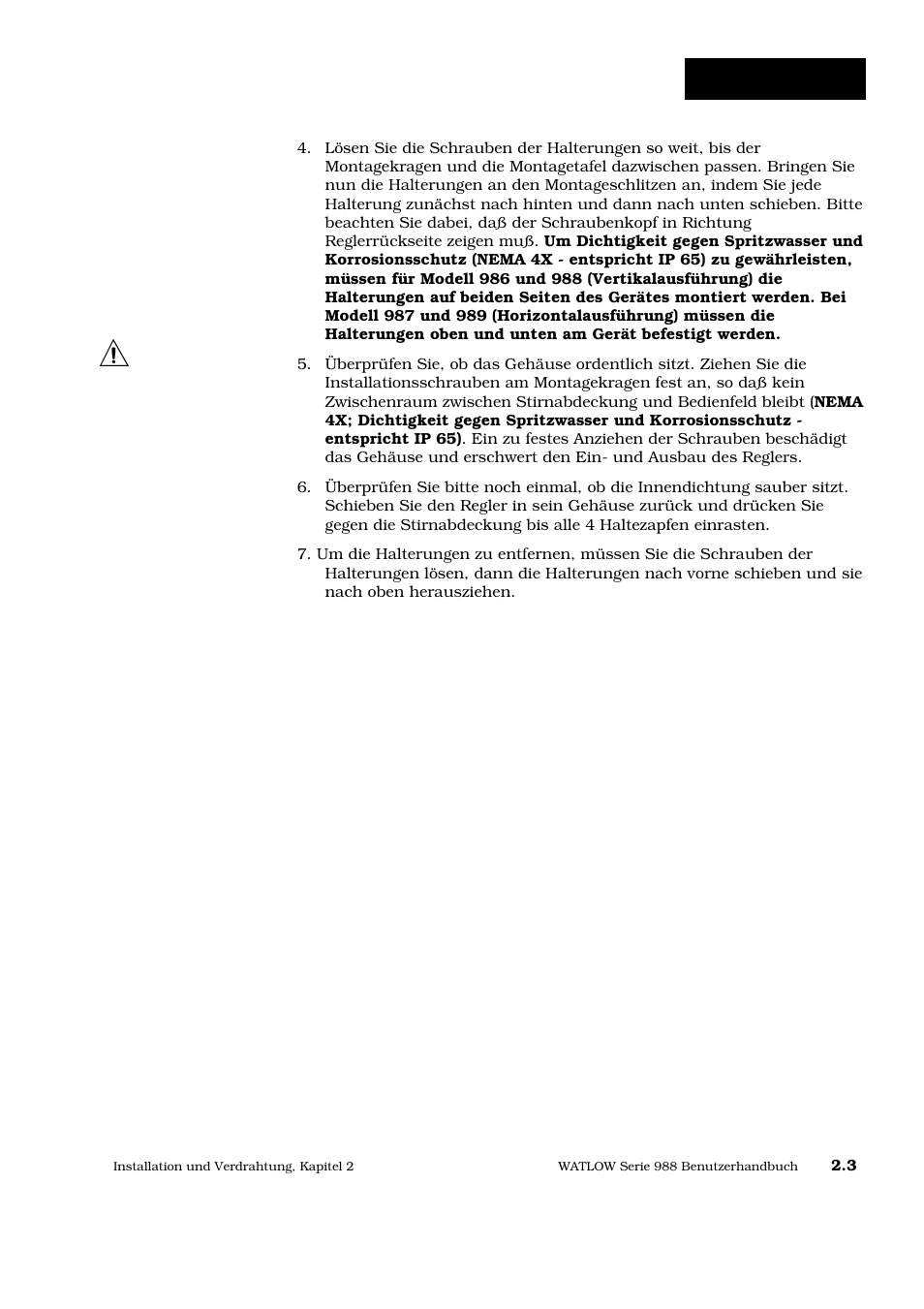 Installation | Watlow Series 988 User Manual | Page 12 / 128