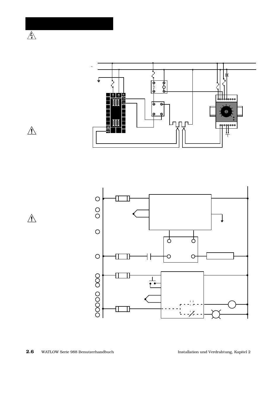 Verdrahtungsbeispiel | Watlow Series 988 User Manual | Page 15 / 128