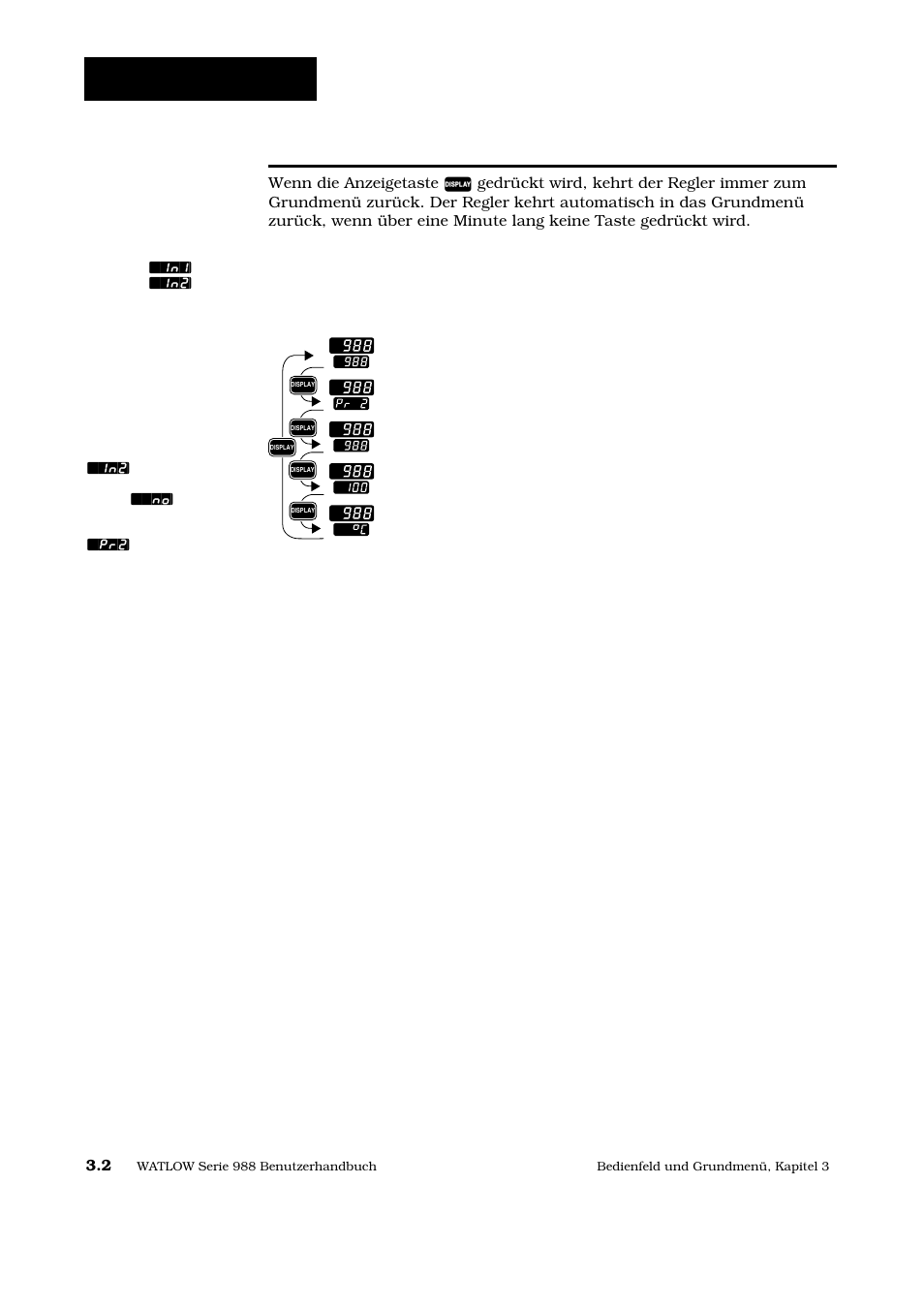 Grundmenü, Das grundmenü | Watlow Series 988 User Manual | Page 27 / 128