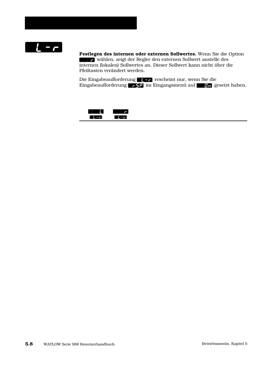 Betriebsmenü: systemmenü | Watlow Series 988 User Manual | Page 83 / 128