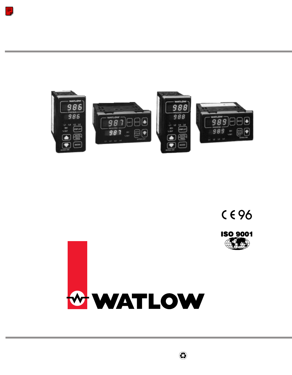 Watlow Series 988 User Manual | 132 pages