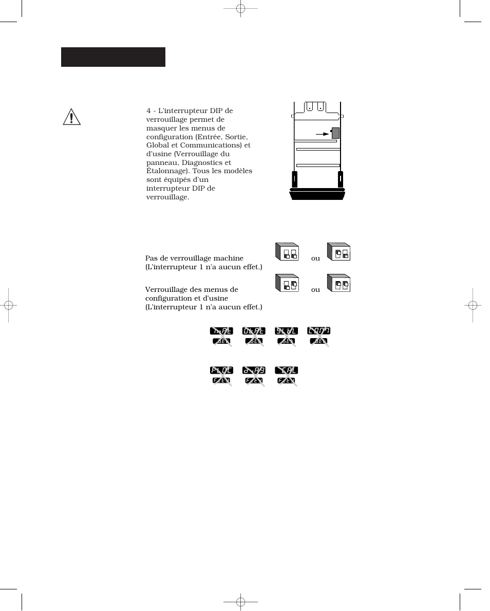 Interrupteurs dip | Watlow Series 988 User Manual | Page 12 / 132