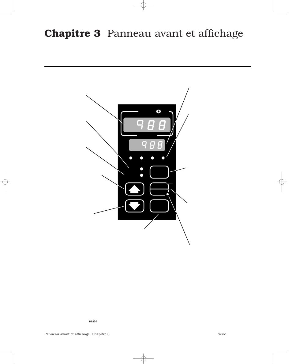 Chapitre 3 panneau avant et affichage, Touches et afficheurs | Watlow Series 988 User Manual | Page 29 / 132