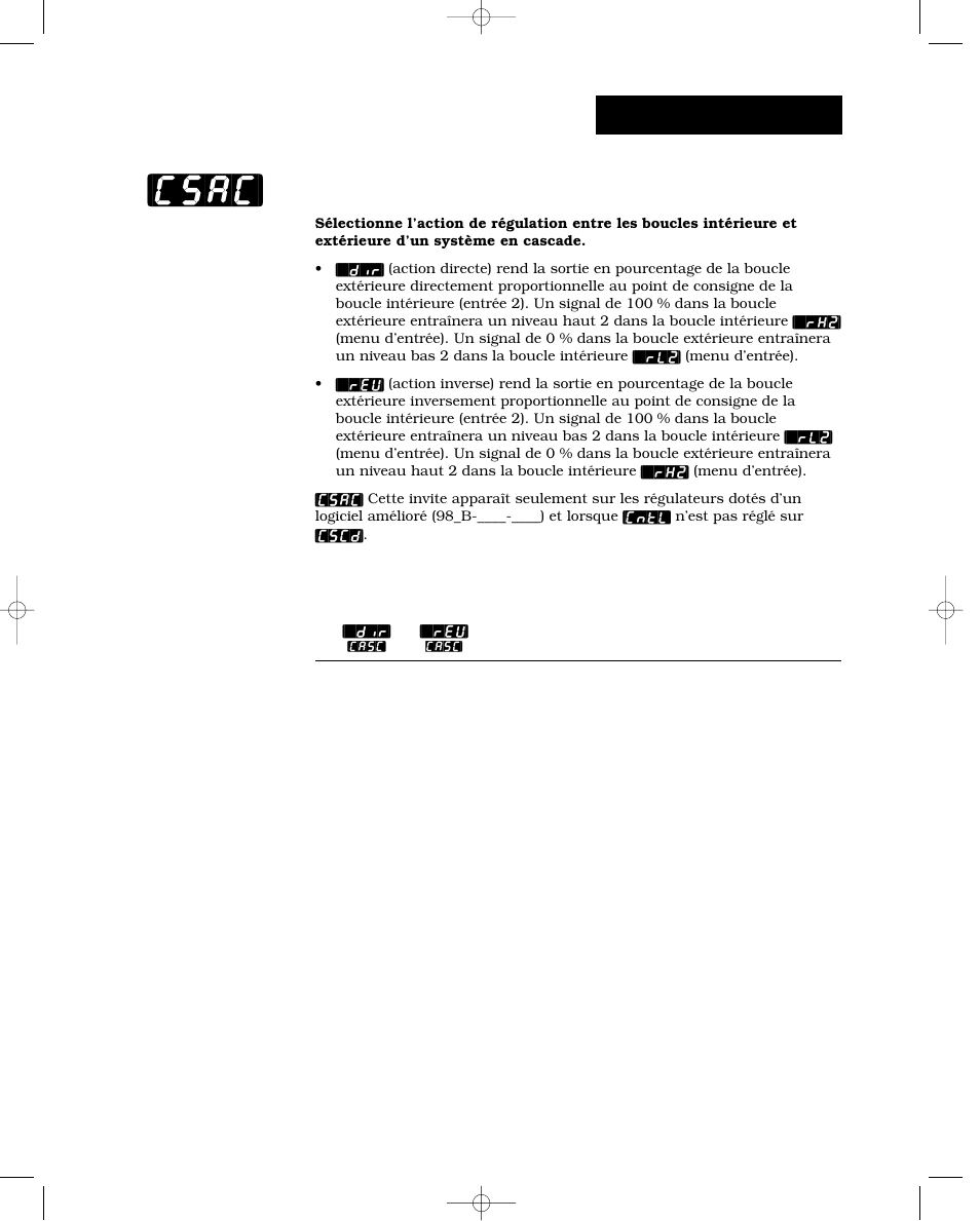 Cascade [csac, Csac, Configuration-global | Cascade | Watlow Series 988 User Manual | Page 67 / 132