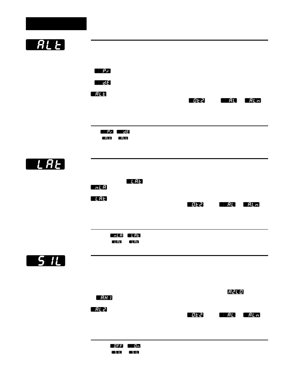 Alarm type, Latching, Silencing | Sil] [`alt, Setup | Watlow Series 988LF User Manual | Page 32 / 64