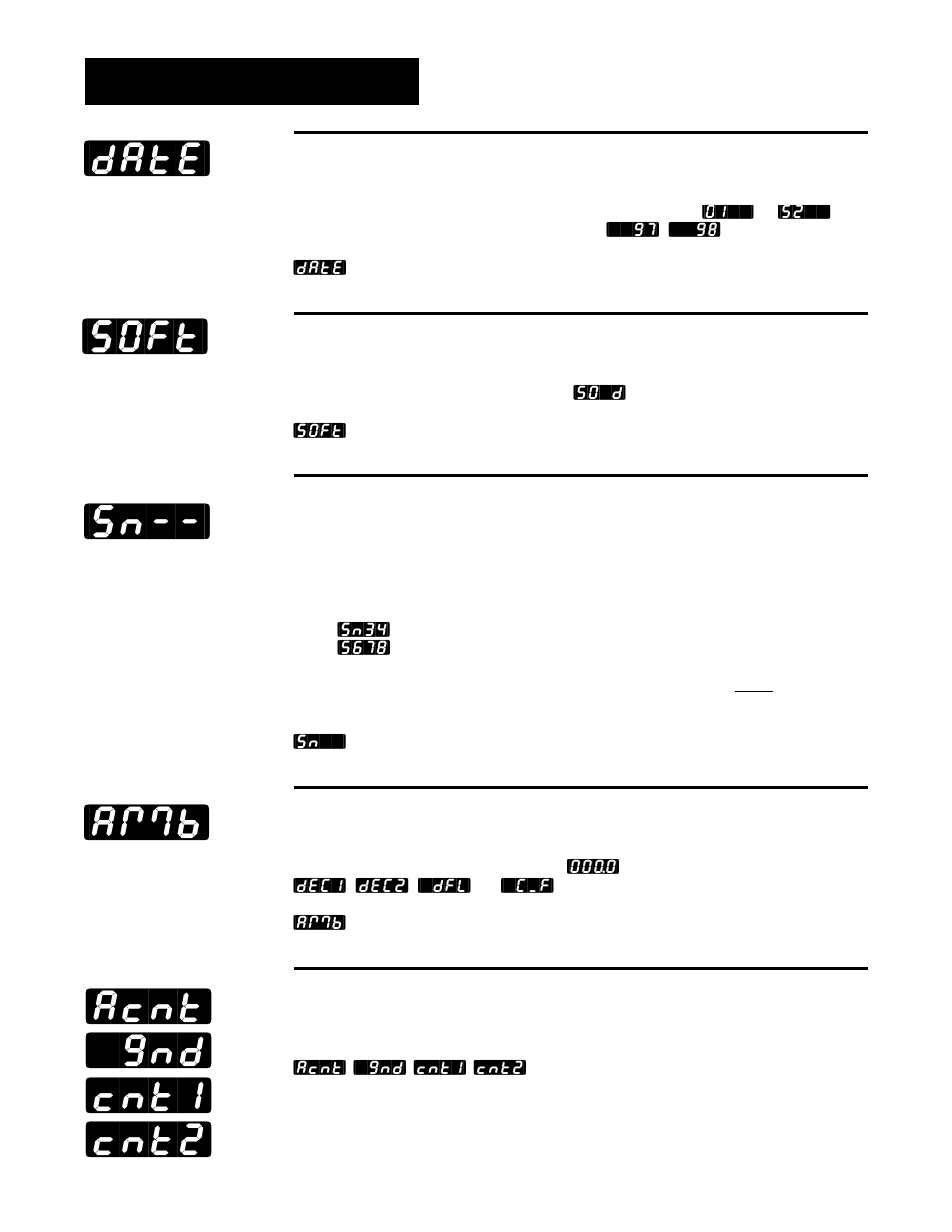 Factory ship date, Software revision, Serial number | Ambient temperature, Factory use only, Factory-diagnostics | Watlow Series 988LF User Manual | Page 42 / 64