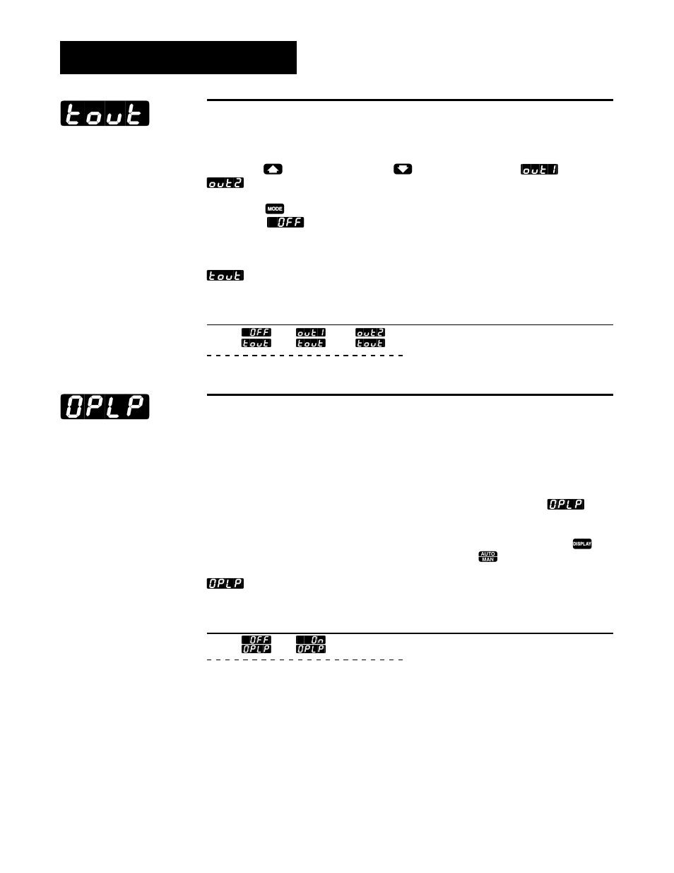 Test outputs, Open loop, Tout] [oplp | Factory-diagnostics | Watlow Series 988LF User Manual | Page 44 / 64