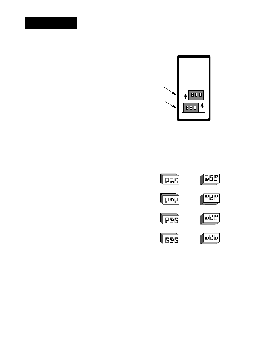 Dip switches, Input 1 input 2 (remote set point), Figure 1.2 - input dip switches | Watlow Series 988LF User Manual | Page 8 / 64