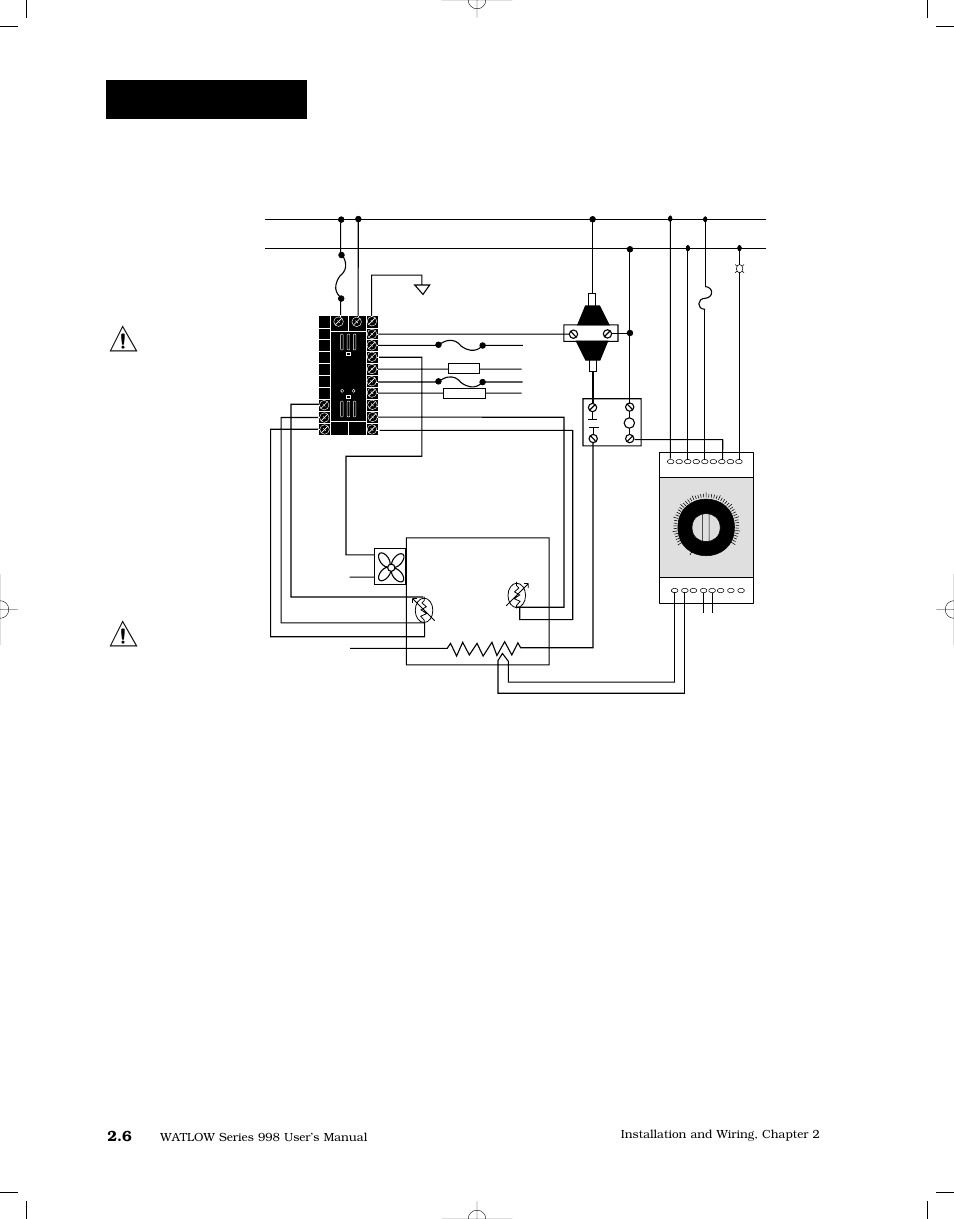 Wiring example | Watlow Series 998 User Manual | Page 18 / 126