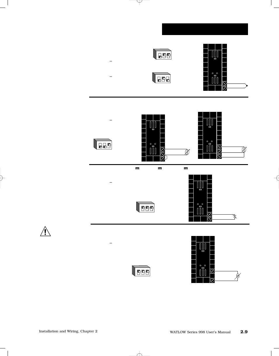 Channel b input wiring, Thermocouple, Rtd, 2- or 3-wire | Watlow Series 998 User Manual | Page 21 / 126