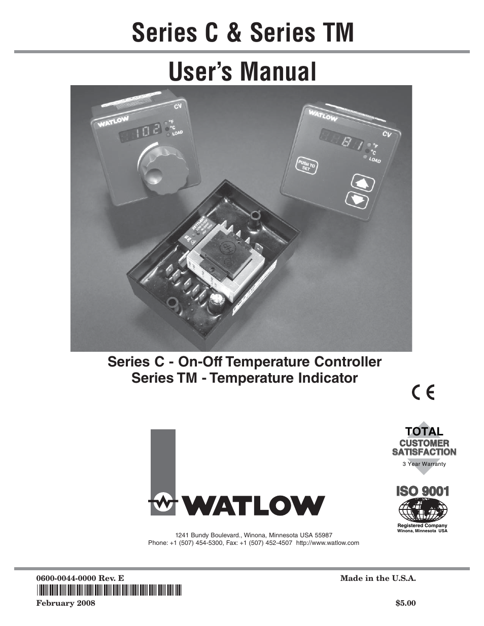 Watlow Series TM User Manual | 25 pages