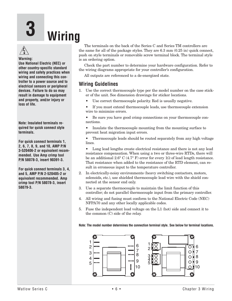 Wiring | Watlow Series TM User Manual | Page 8 / 25