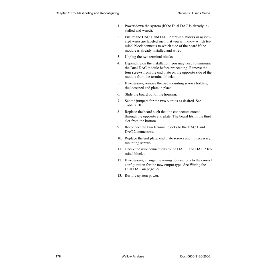 Watlow Series D8 User Manual | Page 196 / 232
