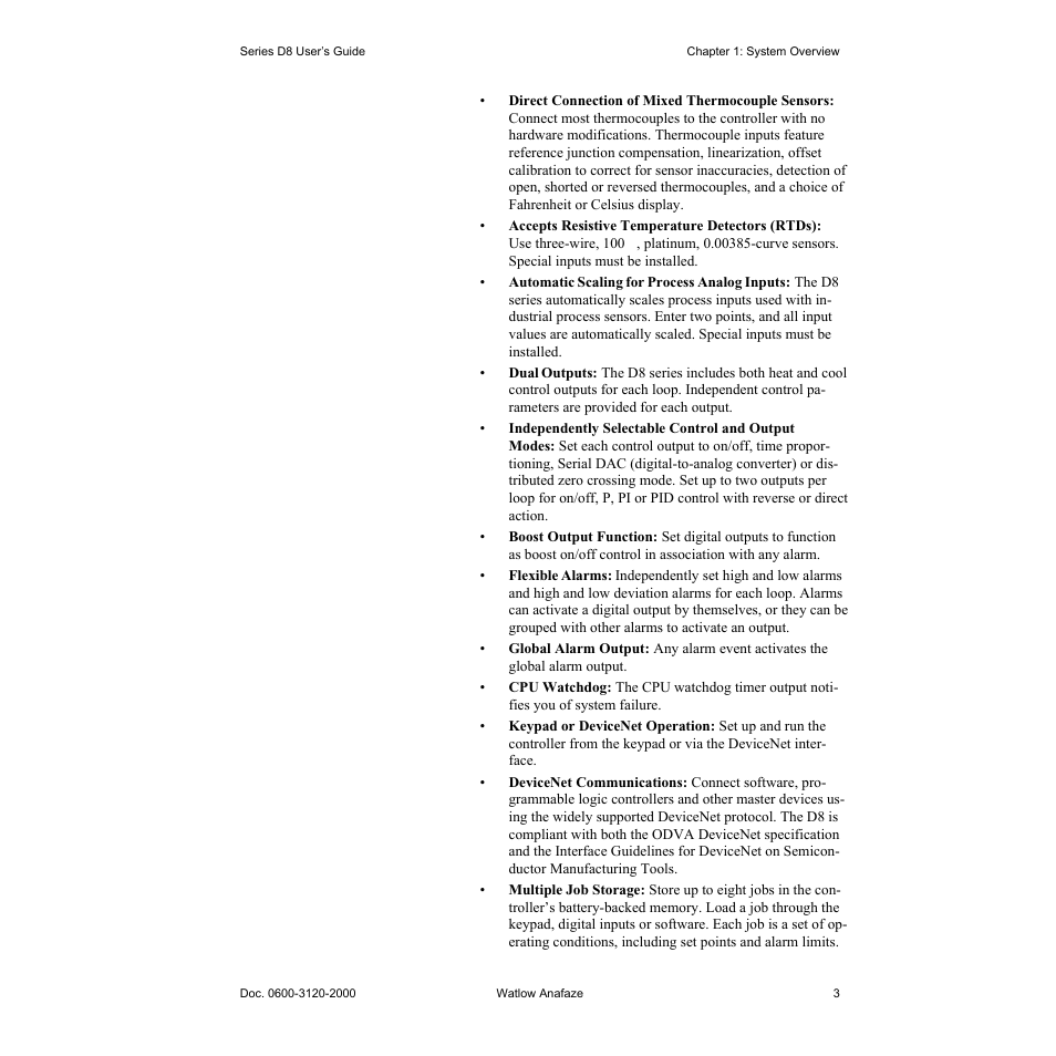 Watlow Series D8 User Manual | Page 21 / 232