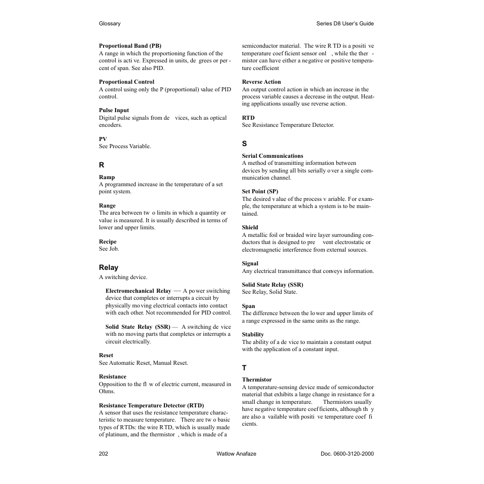 Watlow Series D8 User Manual | Page 220 / 232