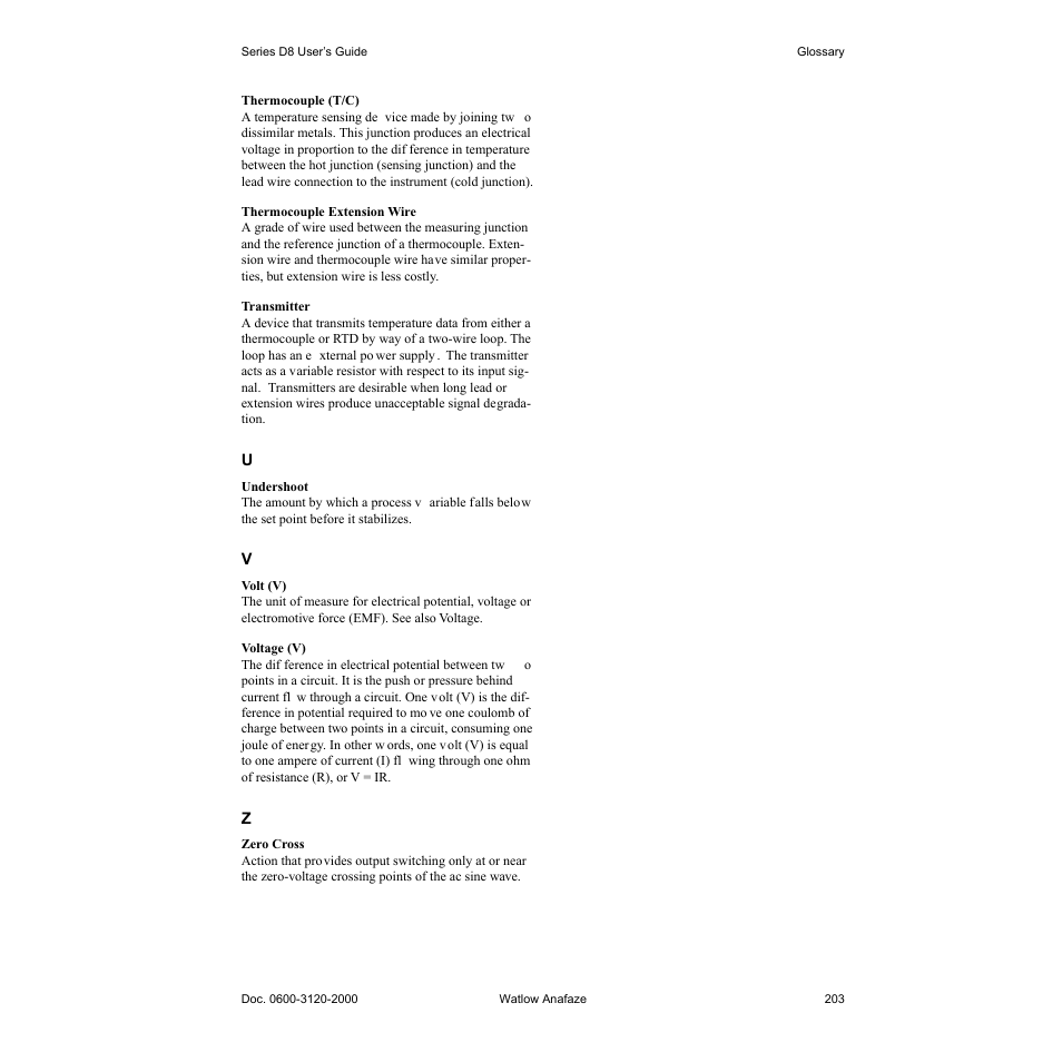 Watlow Series D8 User Manual | Page 221 / 232