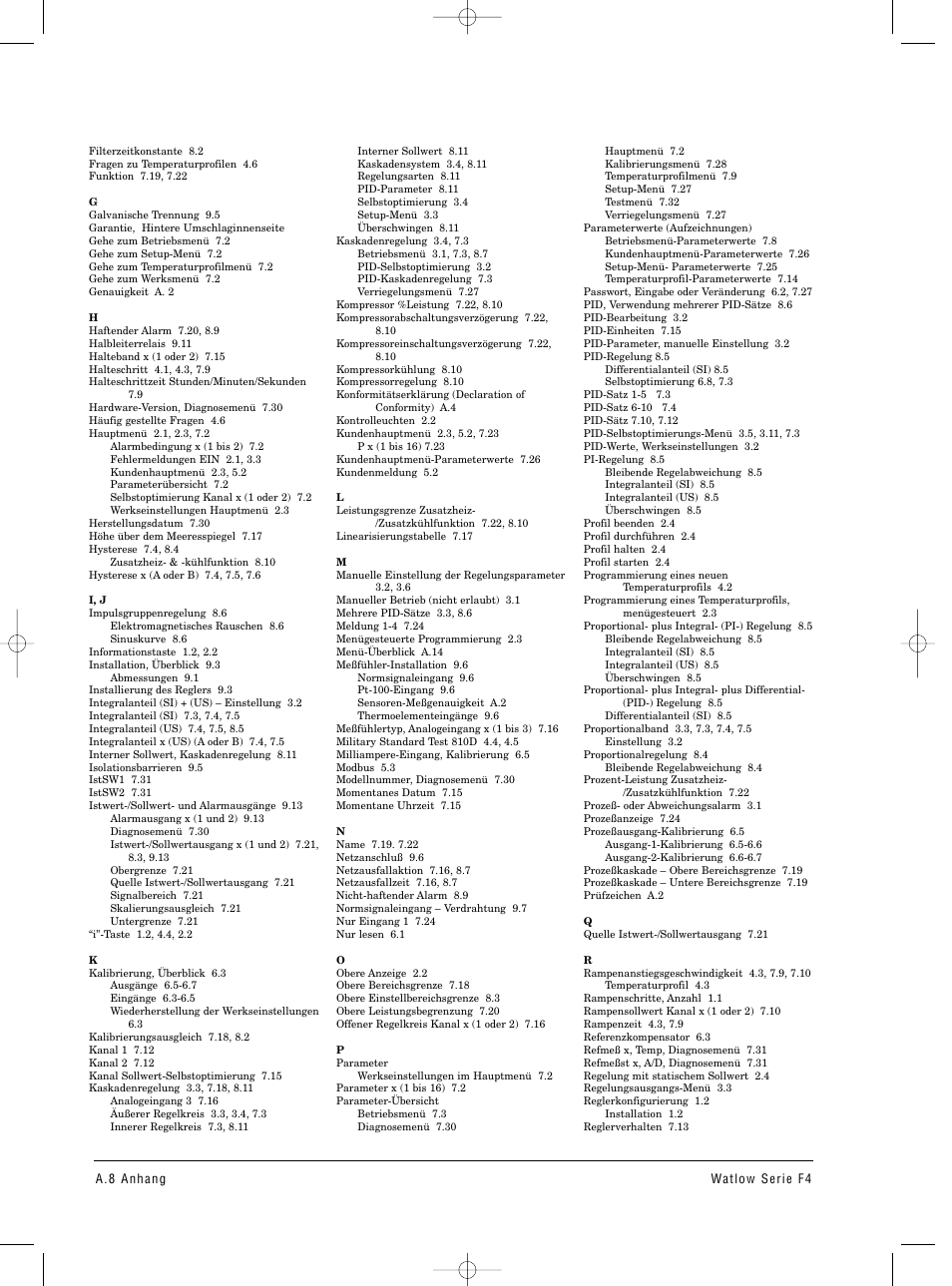 Watlow Series F4 User Manual | Page 104 / 112