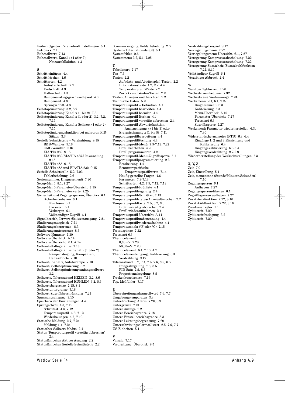 Watlow Series F4 User Manual | Page 105 / 112