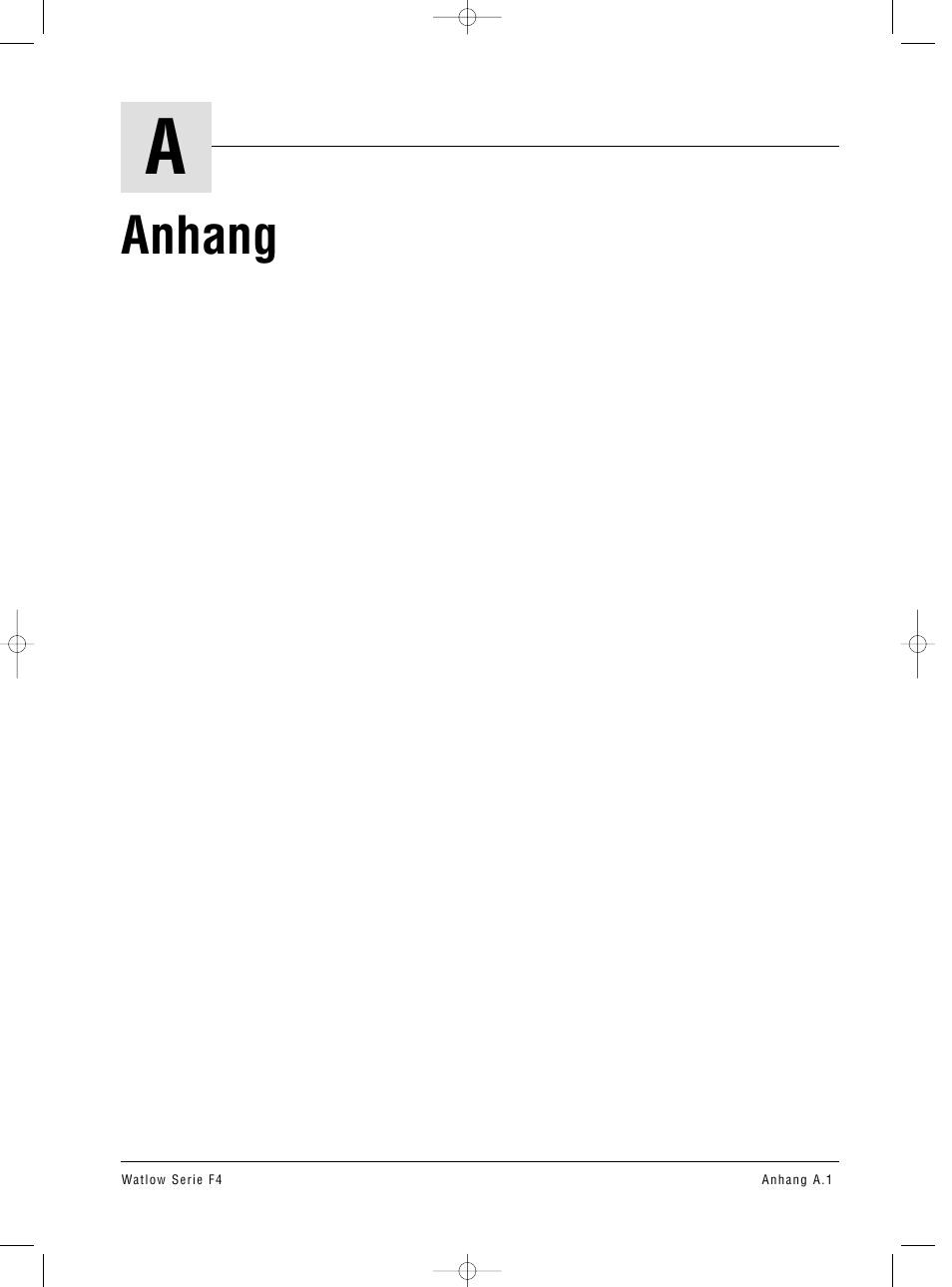 Anhang | Watlow Series F4 User Manual | Page 97 / 112