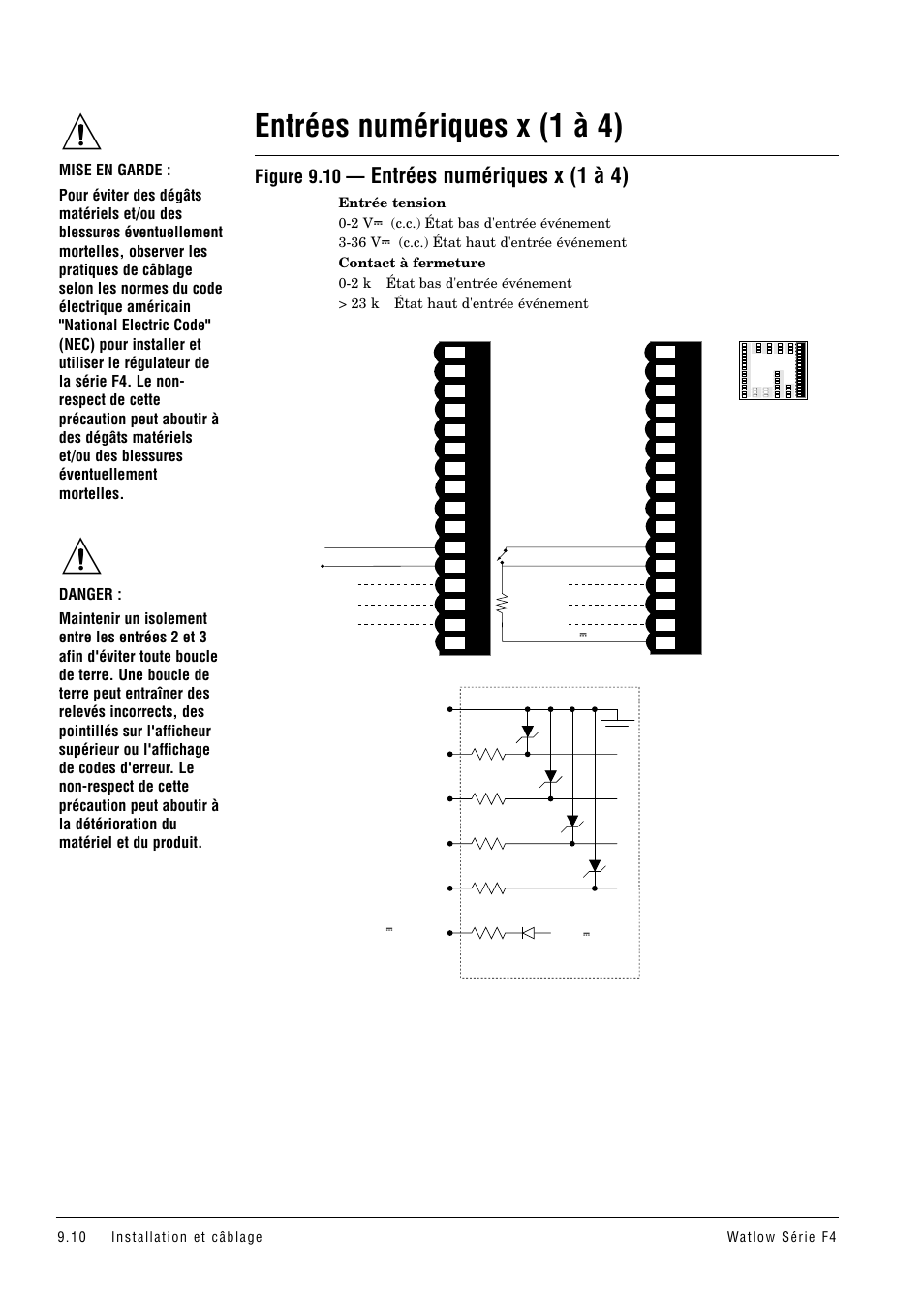 Entrées numériques x (1 à 4), Figure 9.10 | Watlow Series F4 User Manual | Page 86 / 108