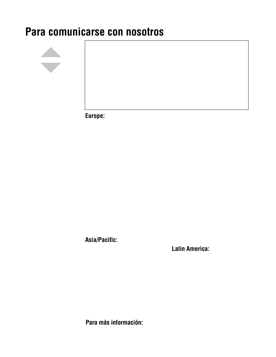 Para comunicarse con nosotros, Europe, Asia/pacific | Latin america, Para más información | Watlow Series F4 User Manual | Page 108 / 108