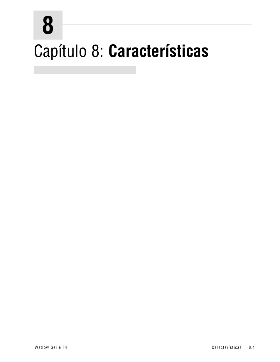 Capítulo 8: características | Watlow Series F4 User Manual | Page 63 / 108