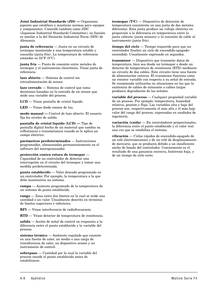 Watlow Series F4 User Manual | Page 98 / 108