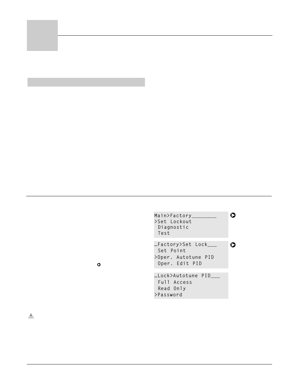 Chapter 5, Security, Chapter five: factory page | How to set lockout levels | Watlow Series F4P User Manual | Page 21 / 124