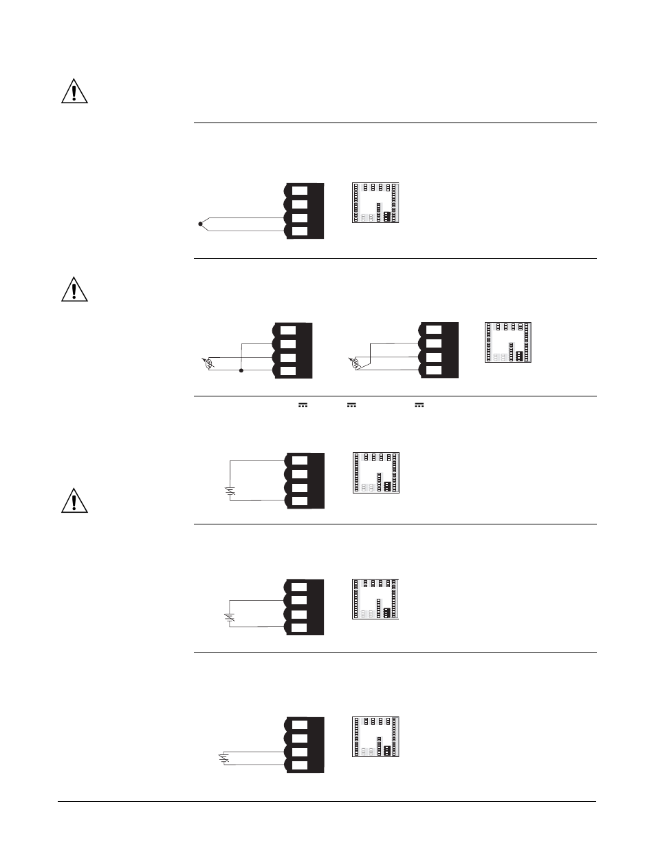 Input 1, Thermocouple, 0 to 50mv | Figure 8.6a, Figure 8.6b, Figure 8.6c, Figure 8.6d, Figure 8.6e | Watlow Series F4P User Manual | Page 84 / 124