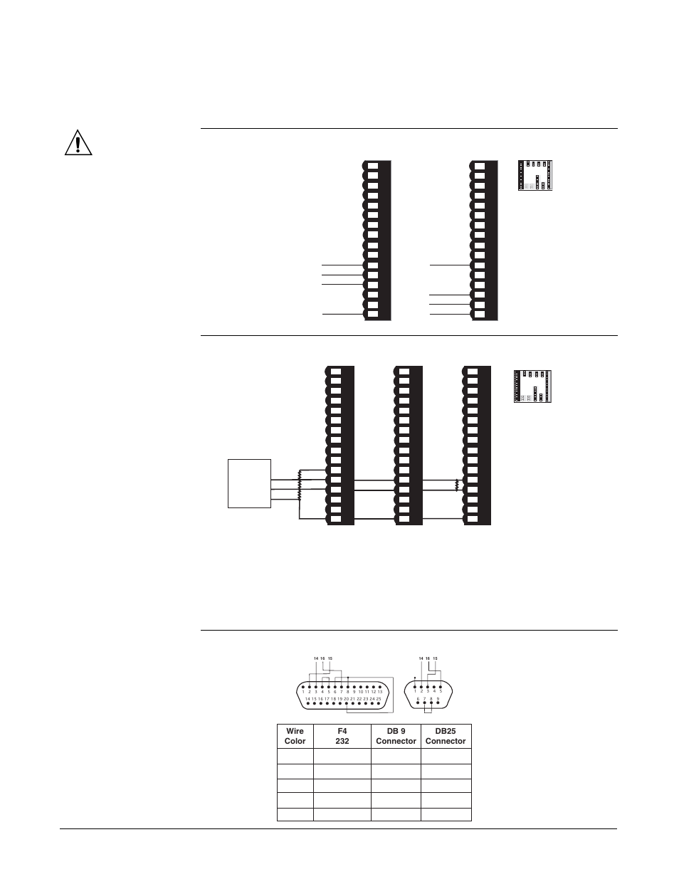 Communications wiring, Eia/tia-232 connections, Figure 8.12a | Figure 8.12b, Figure 8.12c | Watlow Series F4P User Manual | Page 90 / 124